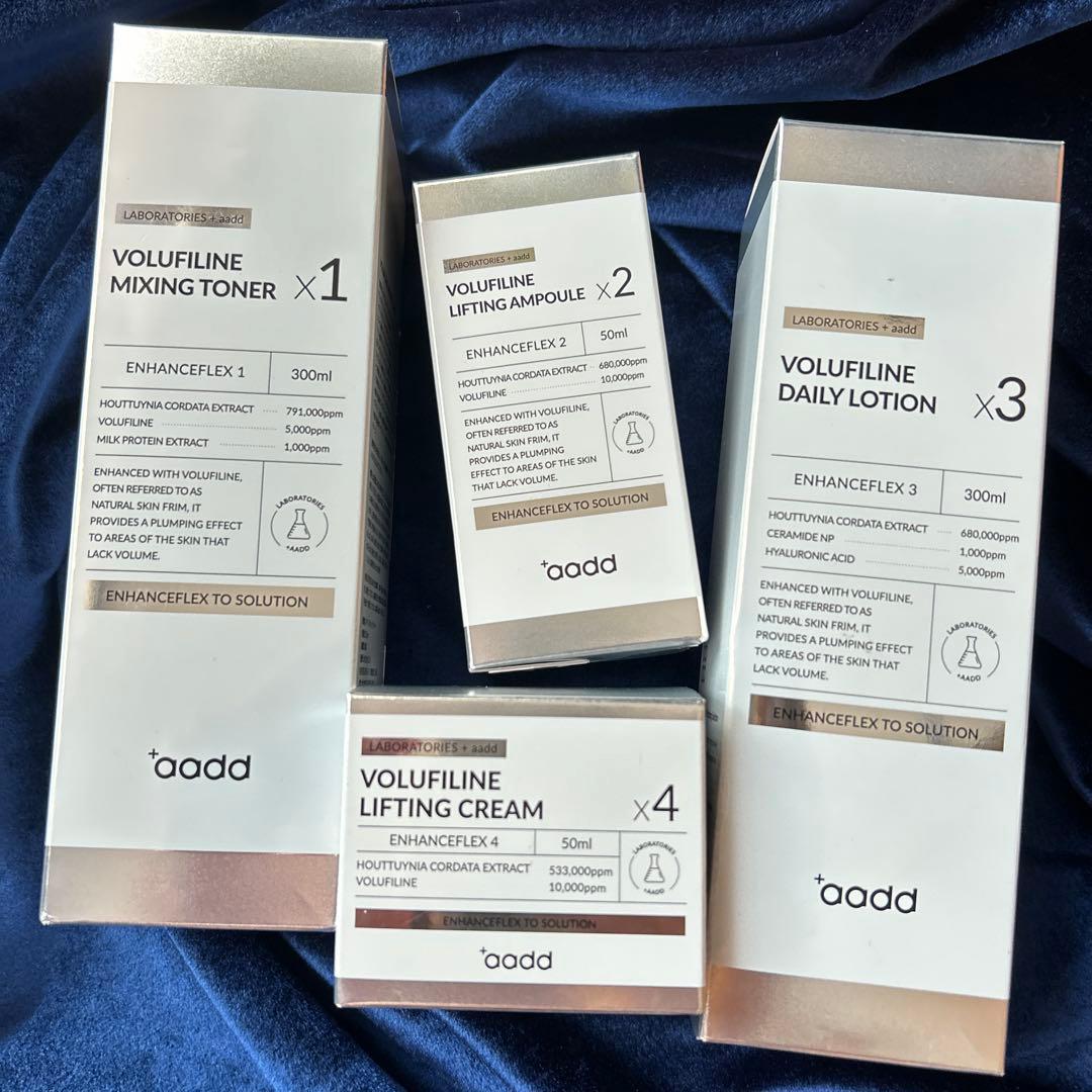 新品未使用 aadd アド 化粧品4点 トナー 美容液 ローション クリーム