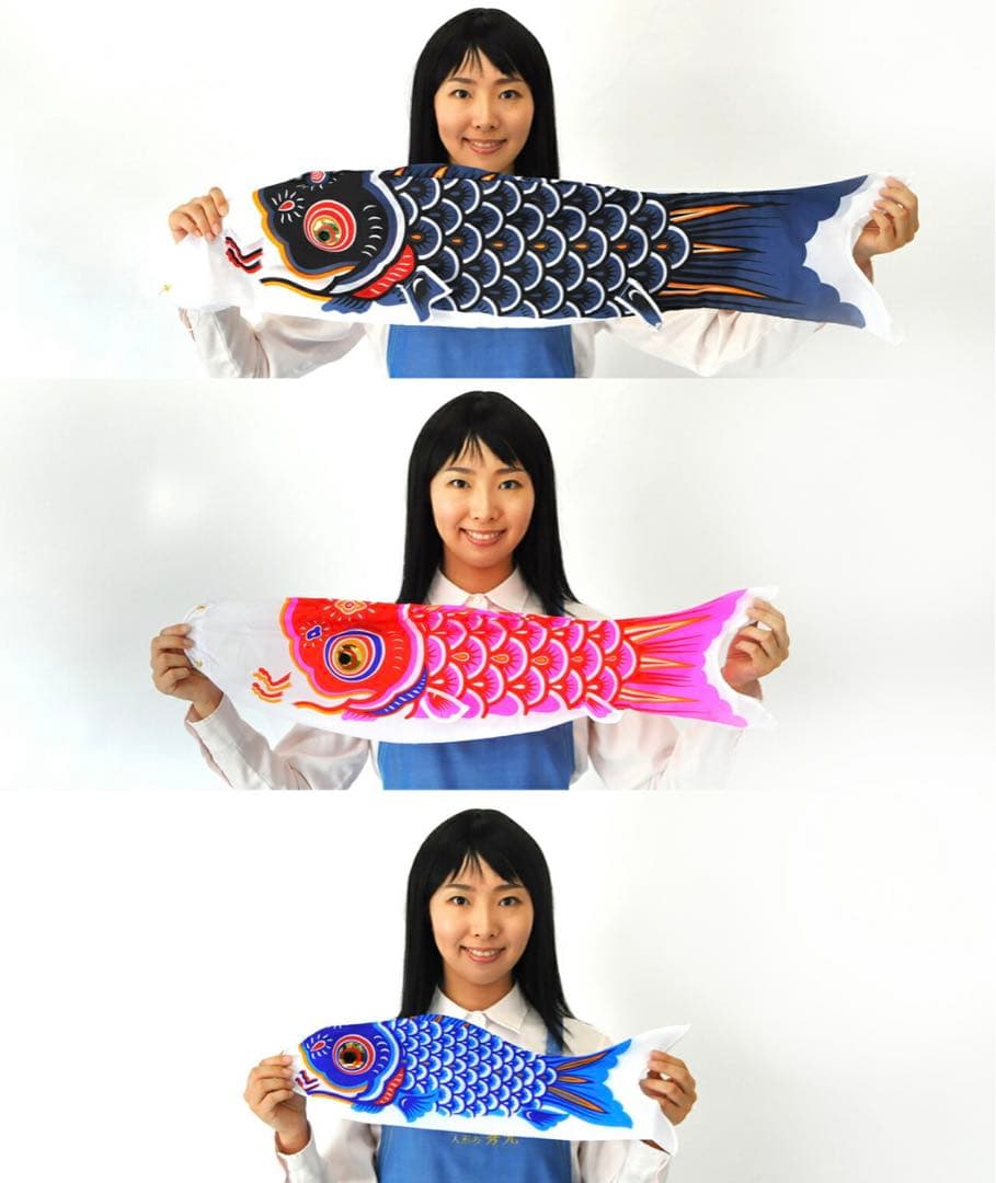 鯉のぼり　３匹　吹き流し　フルセット　ベランダ　庭　徳永こいのぼり　秀光人形工房