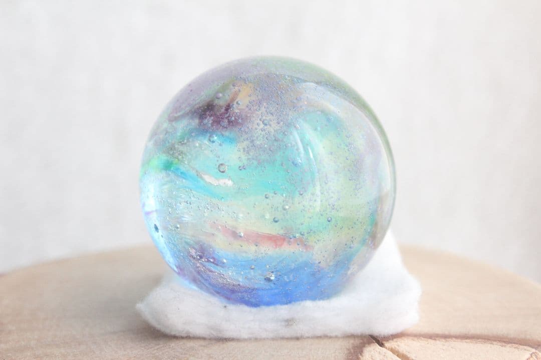 シエラネバダ産アンダラクリスタル　スフィア　マルチカラー　ブルー系