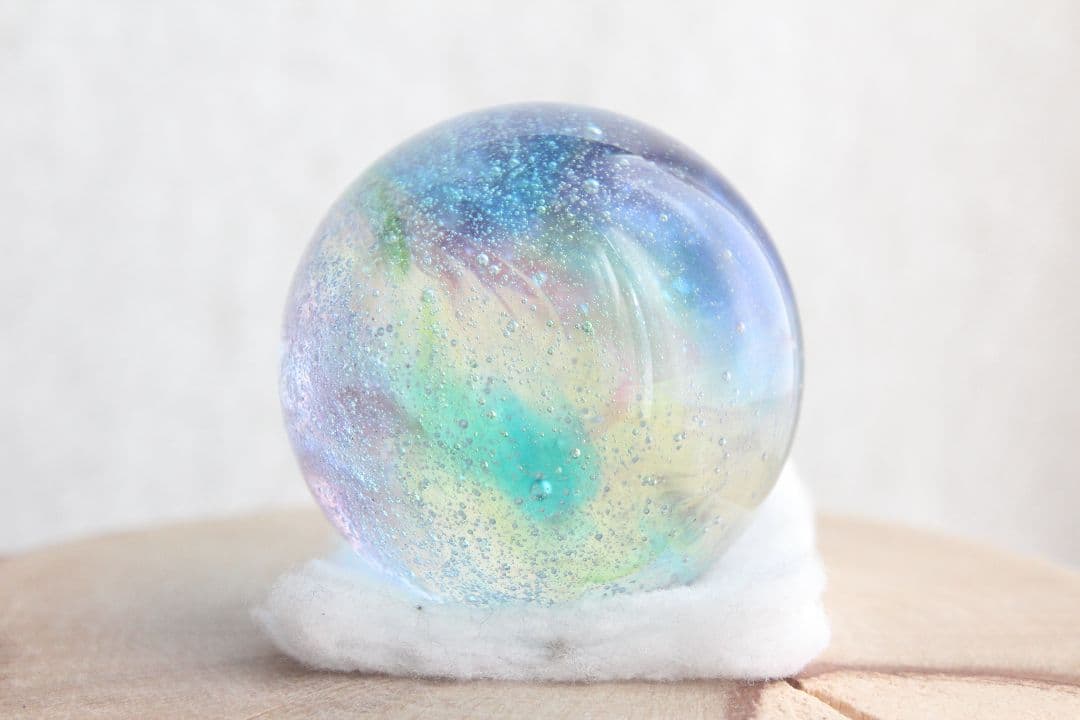 シエラネバダ産アンダラクリスタル　スフィア　マルチカラー　ブルー系