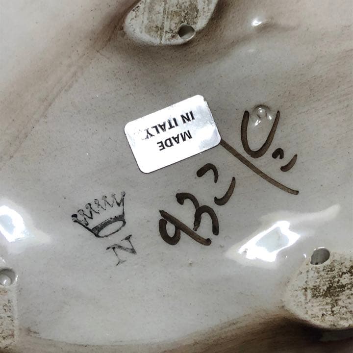 陶器のアンティーク飾り皿