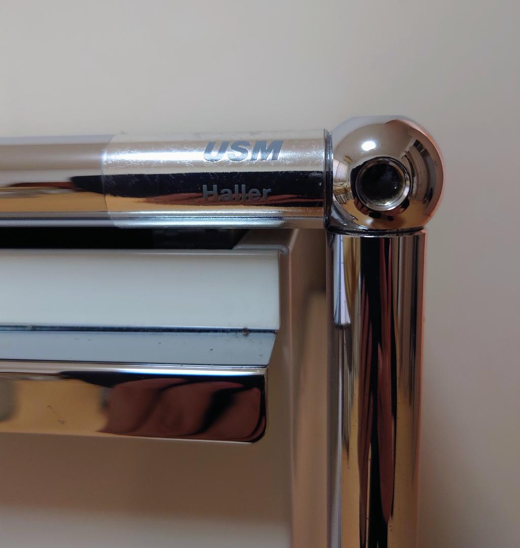 【スクーデリア】USM Haller デスク ホワイト 引き出し3段 美品