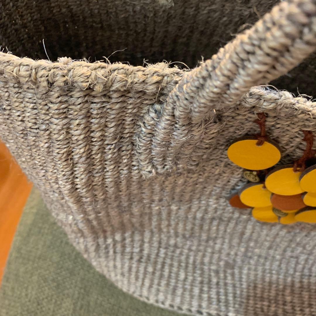 麻紐バッグ　ハンドメイド　summer bag 夏向き