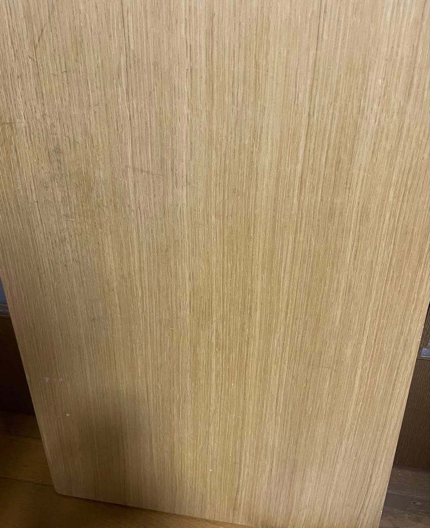 無印良品　スチール脚　木製デスク　オーク材　廃盤