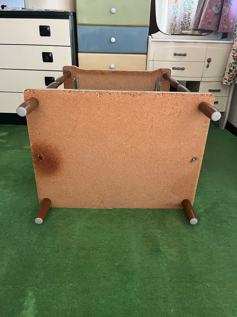 ワゴン ラック 昭和レトロ 当時物 インテリア アンティーク レトロポップ 花柄