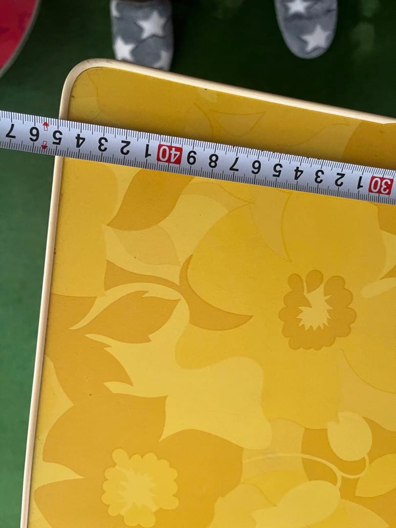 ワゴン ラック 昭和レトロ 当時物 インテリア アンティーク レトロポップ 花柄