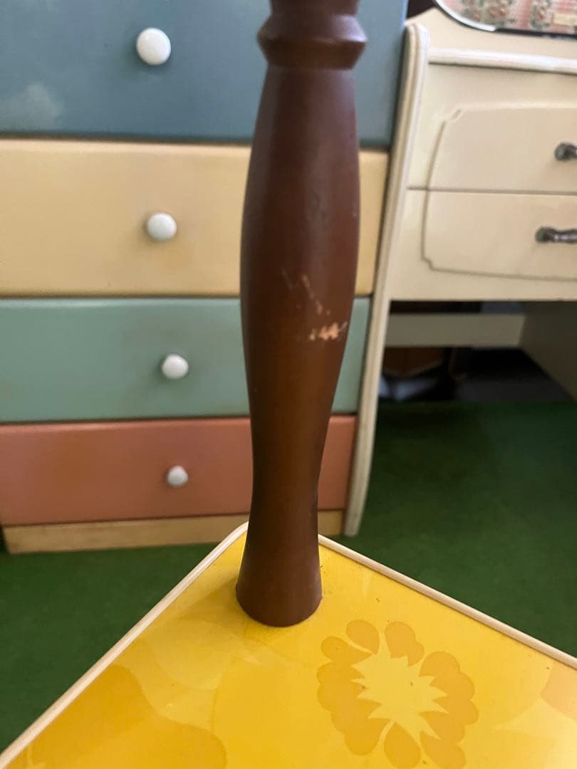 ワゴン ラック 昭和レトロ 当時物 インテリア アンティーク レトロポップ 花柄