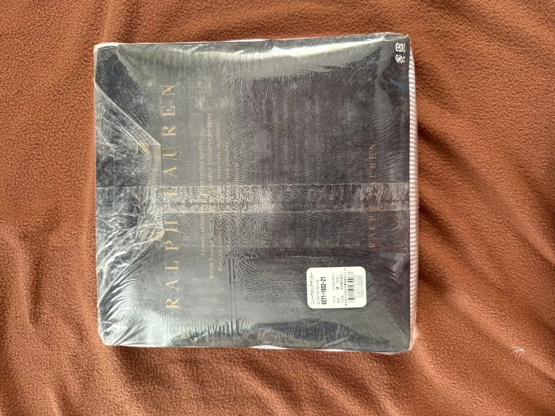 Ralph Lauren Q ラルフローレン、掛け布団カバー、ストライプ、ブルー