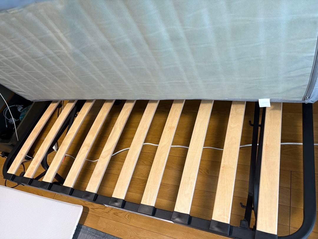 IKEA 2人掛けソファベッド リクセーレ ローボース - フレームとマットレス