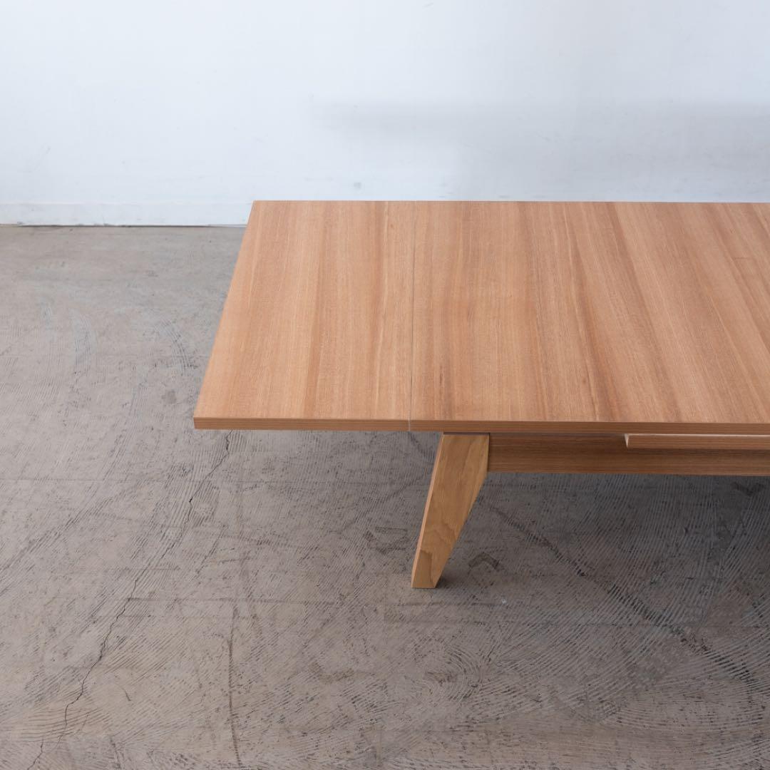 エクステンションテーブル　伸長式　アッシュ材突板