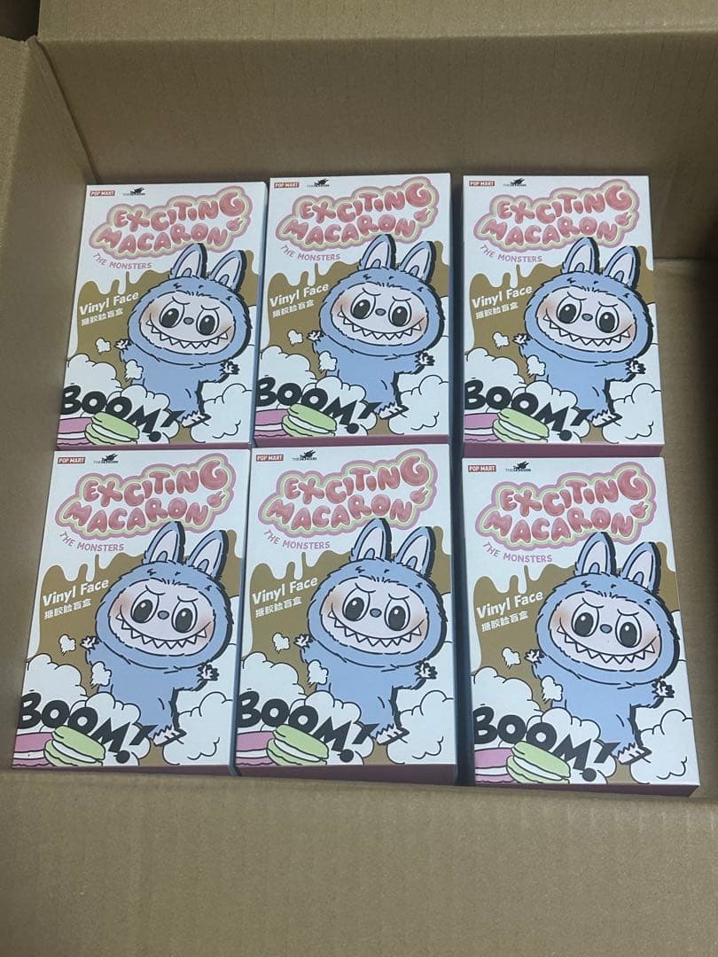 正規品　ラブブ　エキサイティング　マカロン　6ピース　ぬいぐるみ　ポップマート