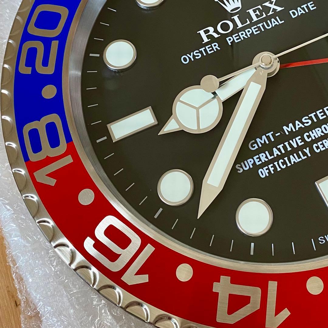海外販促品　新品　GMTマスターII　ペプシ　ロレックス　掛け時計