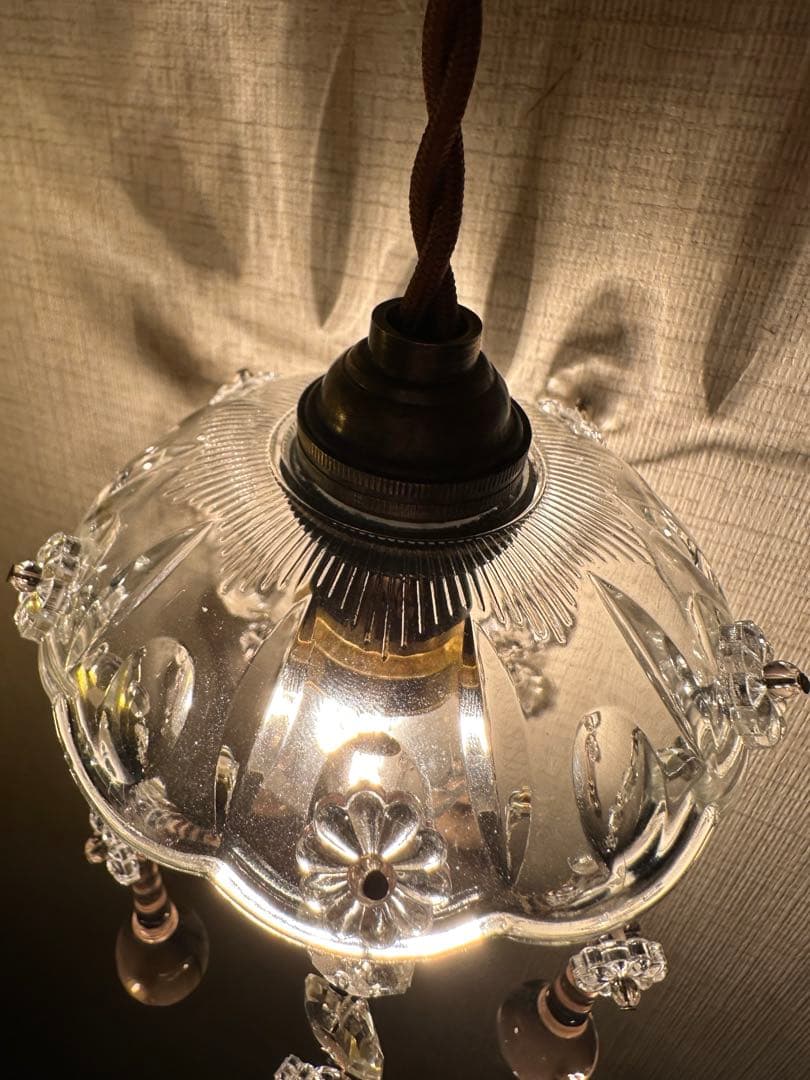 20's フランス アンティーク ピンクムラーノガラスの可愛いミニ