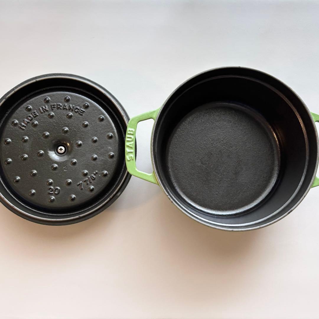 STAUB ピコ・ココット ラウンド　20cm ライムグリーン　稀少
