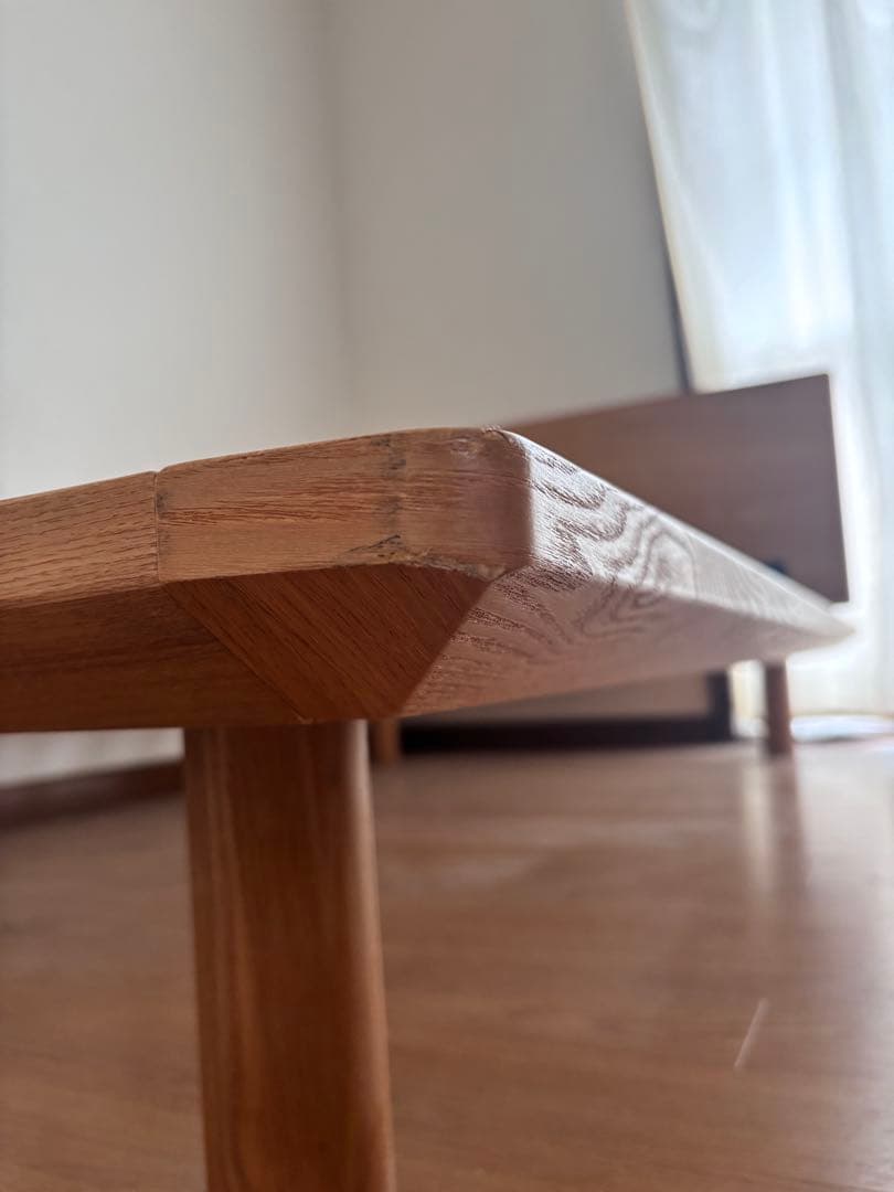 無印セミダブルベッドフレーム ベッド下収納、ヘッドボード付き