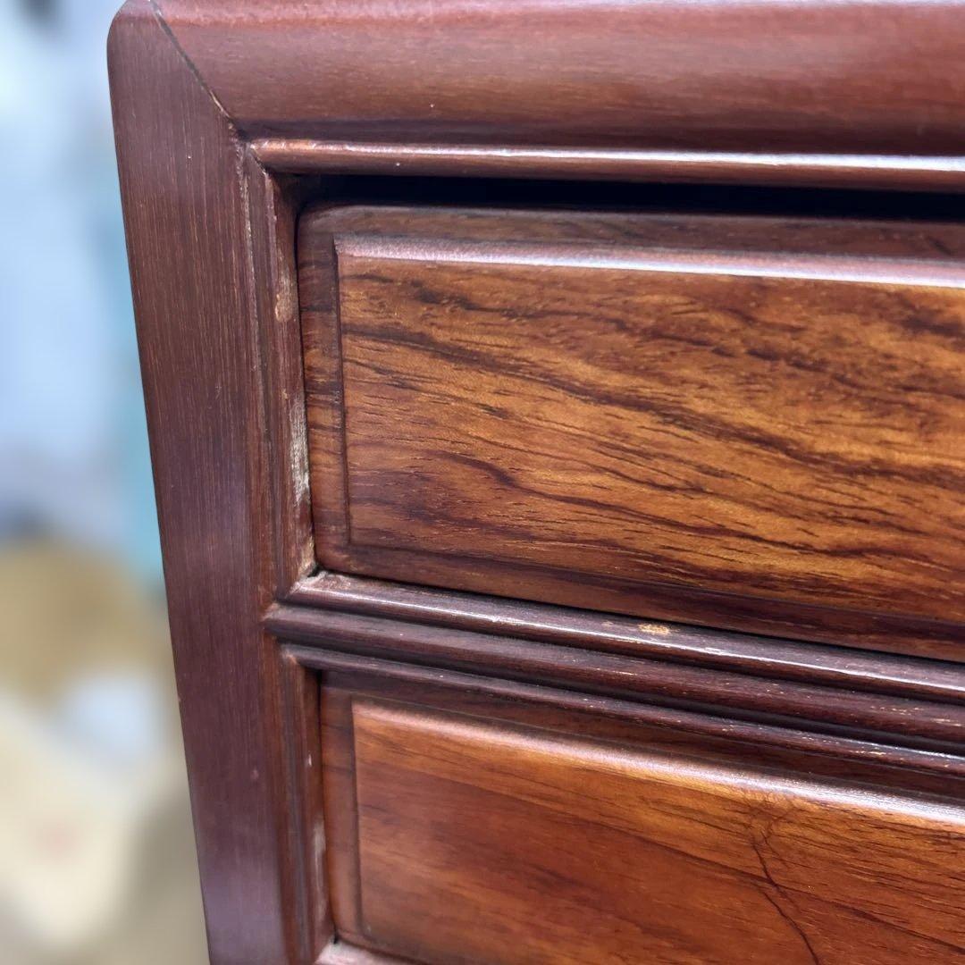 ８段引き出し 木製チェスト　ダークブラウン　棚　高さ61cm