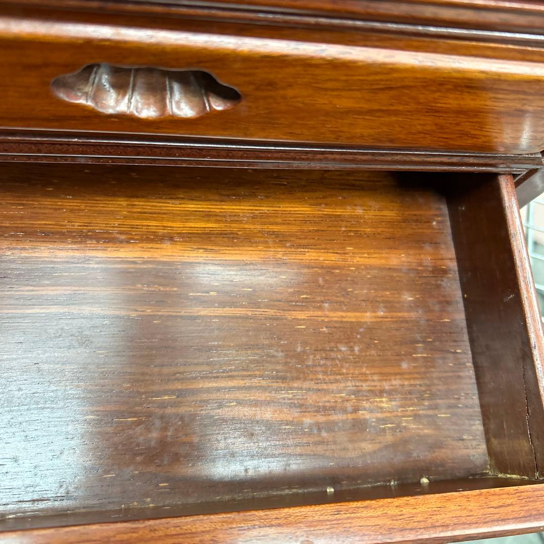 ８段引き出し 木製チェスト　ダークブラウン　棚　高さ61cm