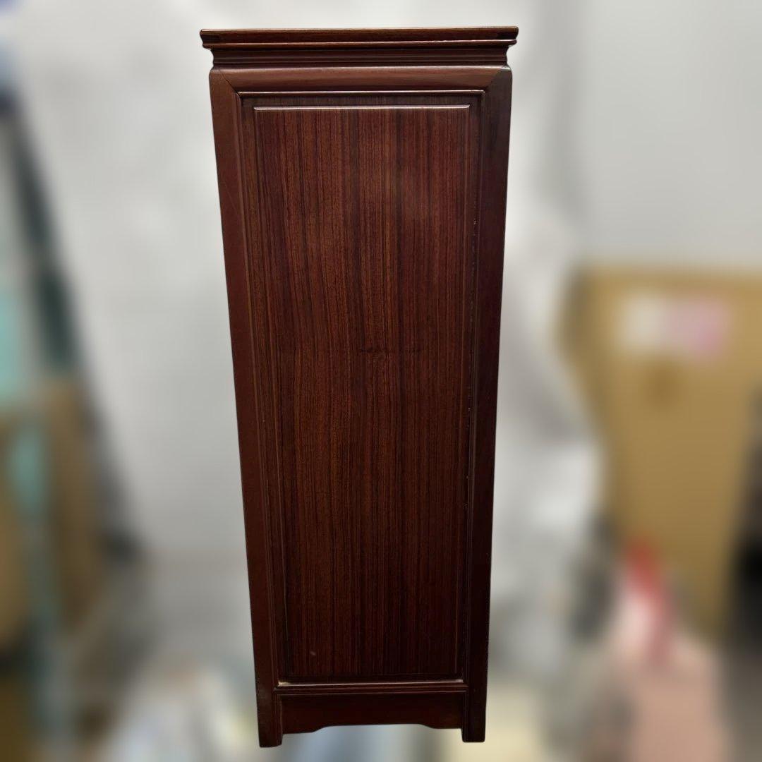 ８段引き出し 木製チェスト　ダークブラウン　棚　高さ61cm