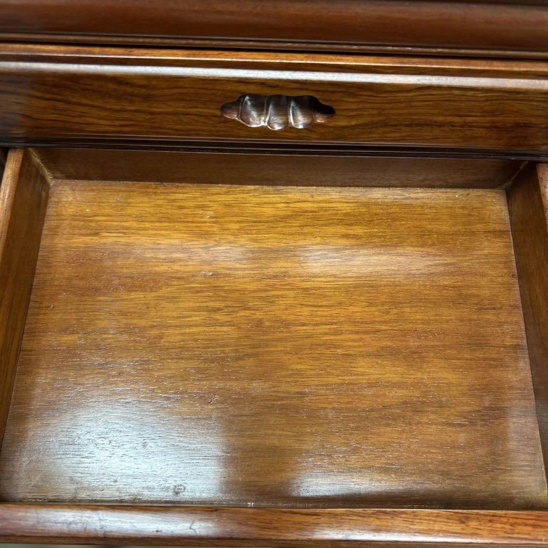 ８段引き出し 木製チェスト　ダークブラウン　棚　高さ61cm