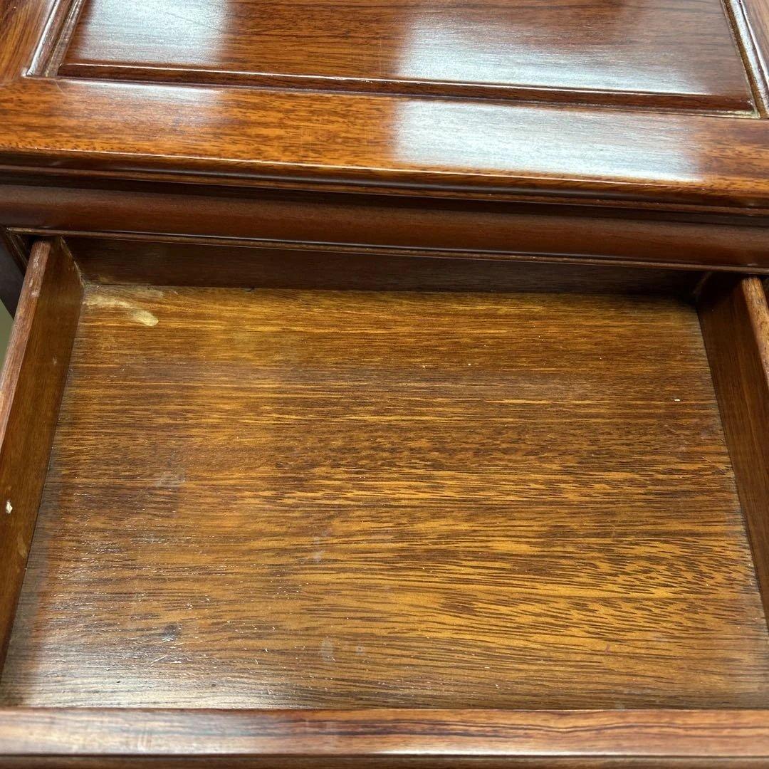 ８段引き出し 木製チェスト　ダークブラウン　棚　高さ61cm