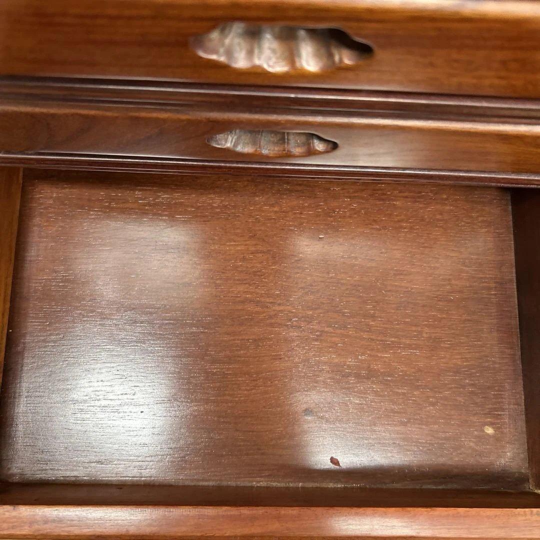 ８段引き出し 木製チェスト　ダークブラウン　棚　高さ61cm