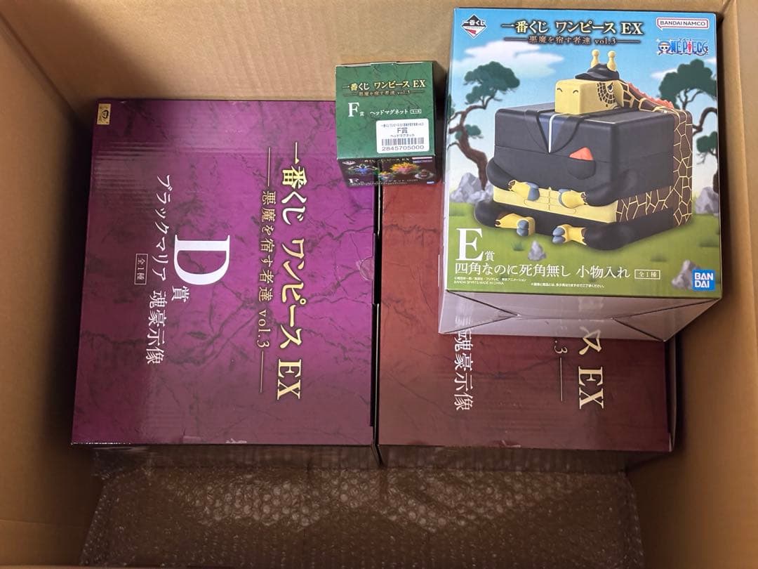 一番くじ ワンピース EX 悪魔を宿す者達　Ｂ賞　Ｄ賞　E賞　F賞　4点セット