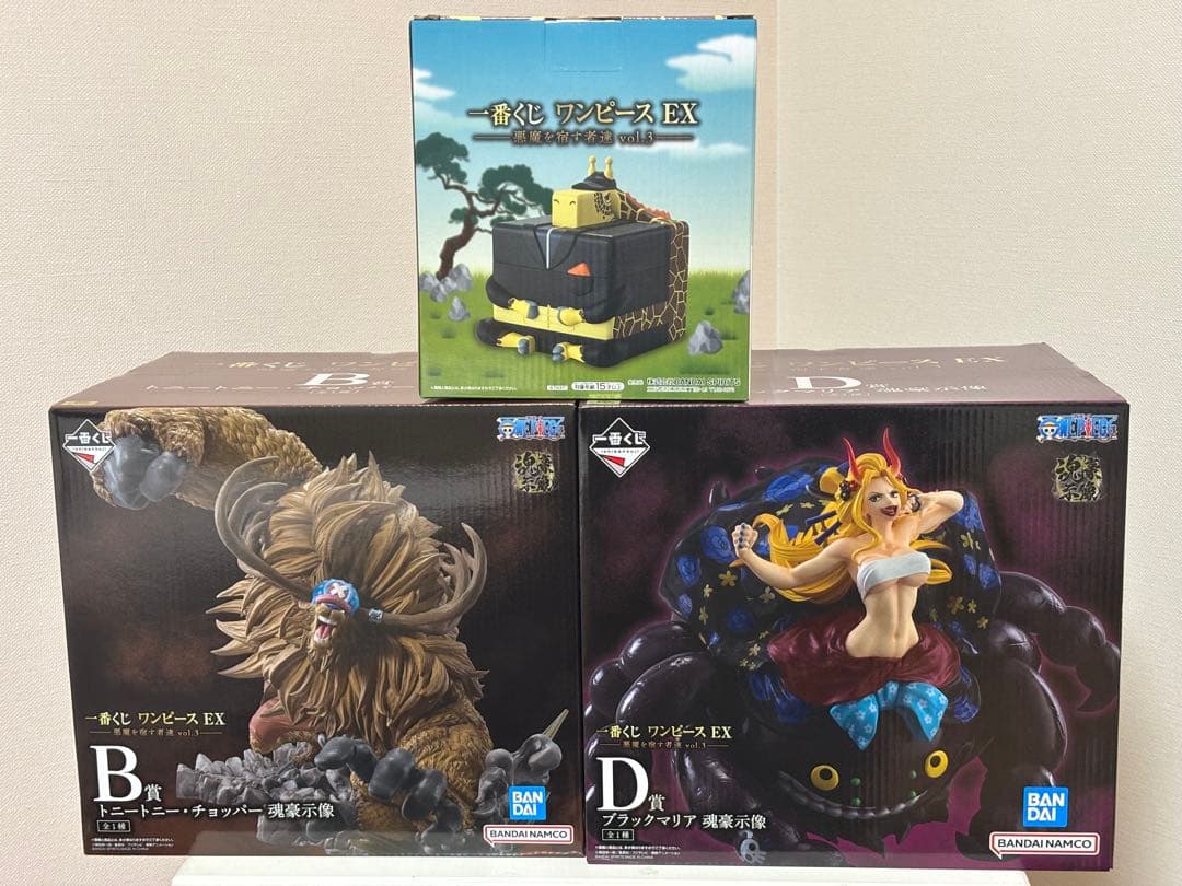 一番くじ ワンピース EX 悪魔を宿す者達　Ｂ賞　Ｄ賞　E賞　F賞　4点セット