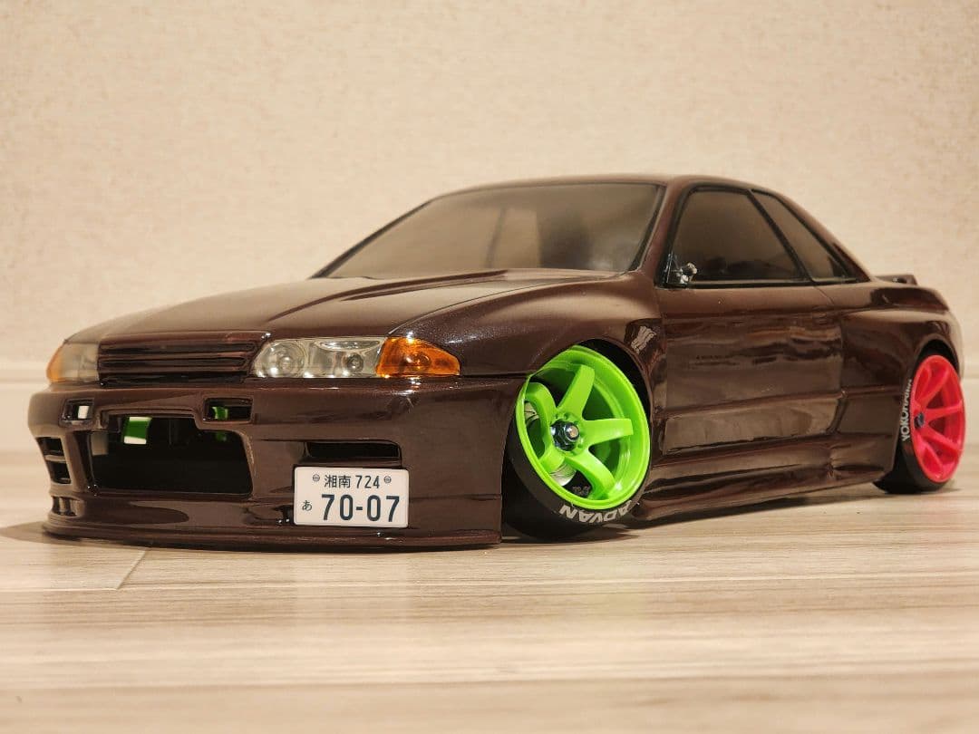 はるさん専用 GTR R32 ドリラジ ボディー 1/10 8灯LED付き