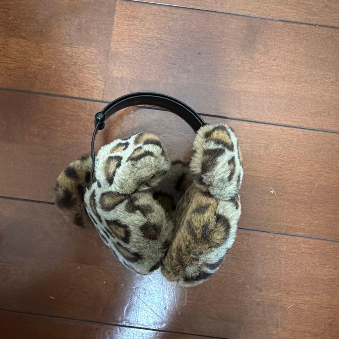 東京ディズニーリゾート ミッキー 耳あて イヤーマフ ふわふわ茶ヒョウ