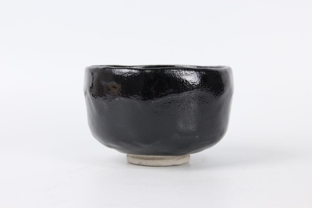 楽焼 服部幸楽 のんこう 千鳥写 黒楽 茶碗 大徳寺 細合