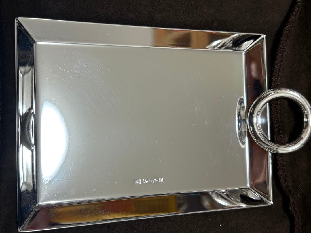 Christofle トレー ヴェルティゴ シルバーコーティング 美品