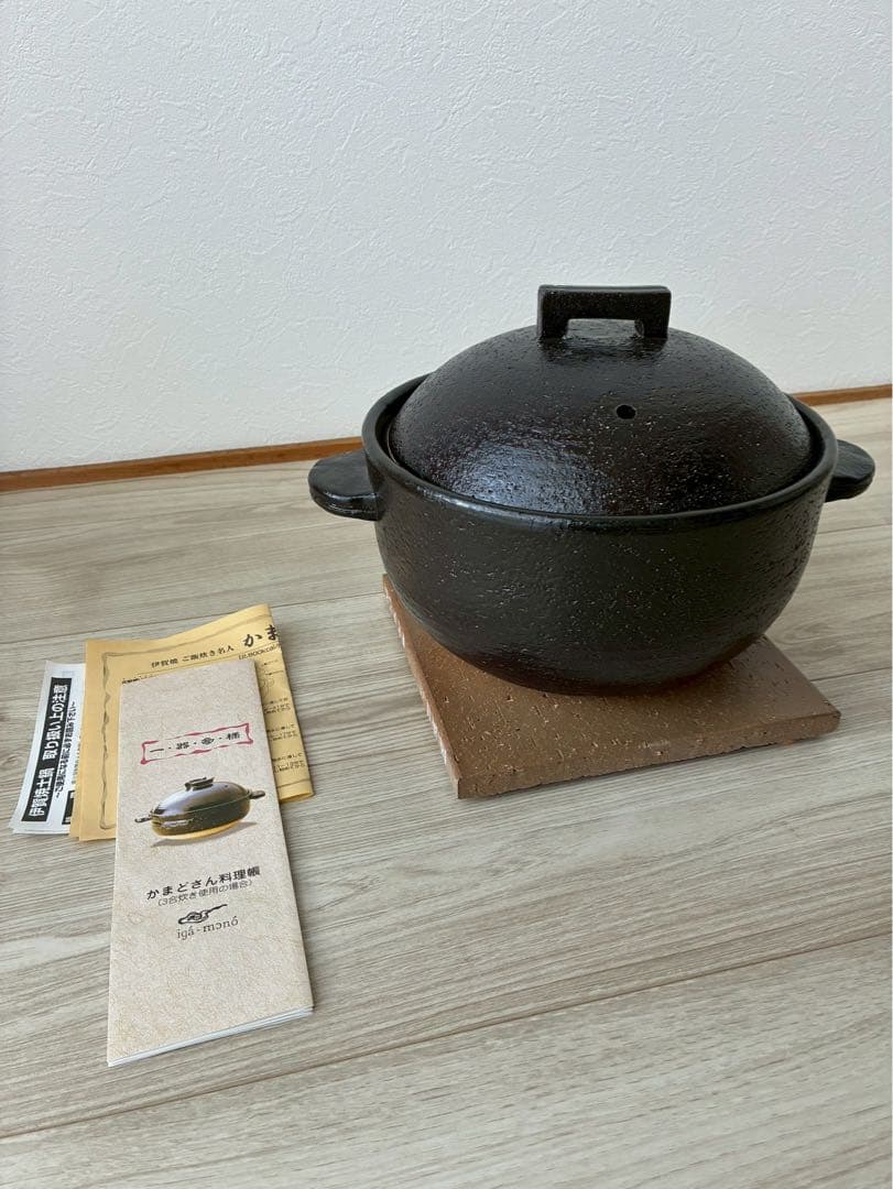 土鍋　　長谷園　伊賀焼ご飯炊き名人『かまどさん』三合炊き