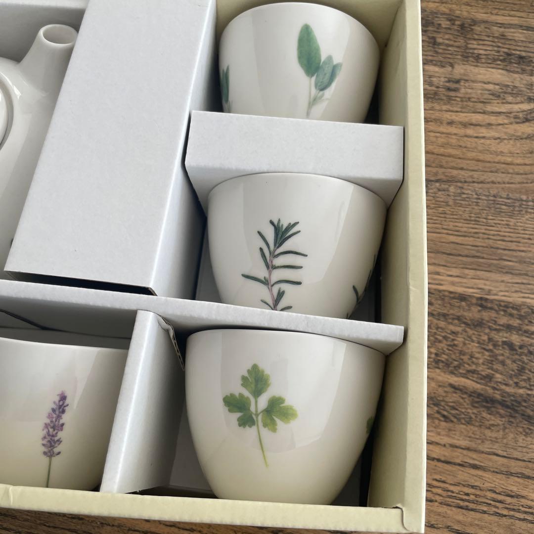 LA AMYS ラエミーズ ティーセット ポット カップ 急須 湯のみ ハーブ