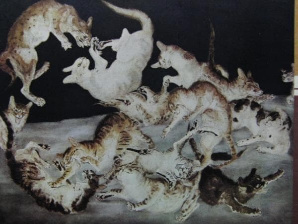 藤田嗣治、猫、超希少画集画、新品額装付 - メルカリ