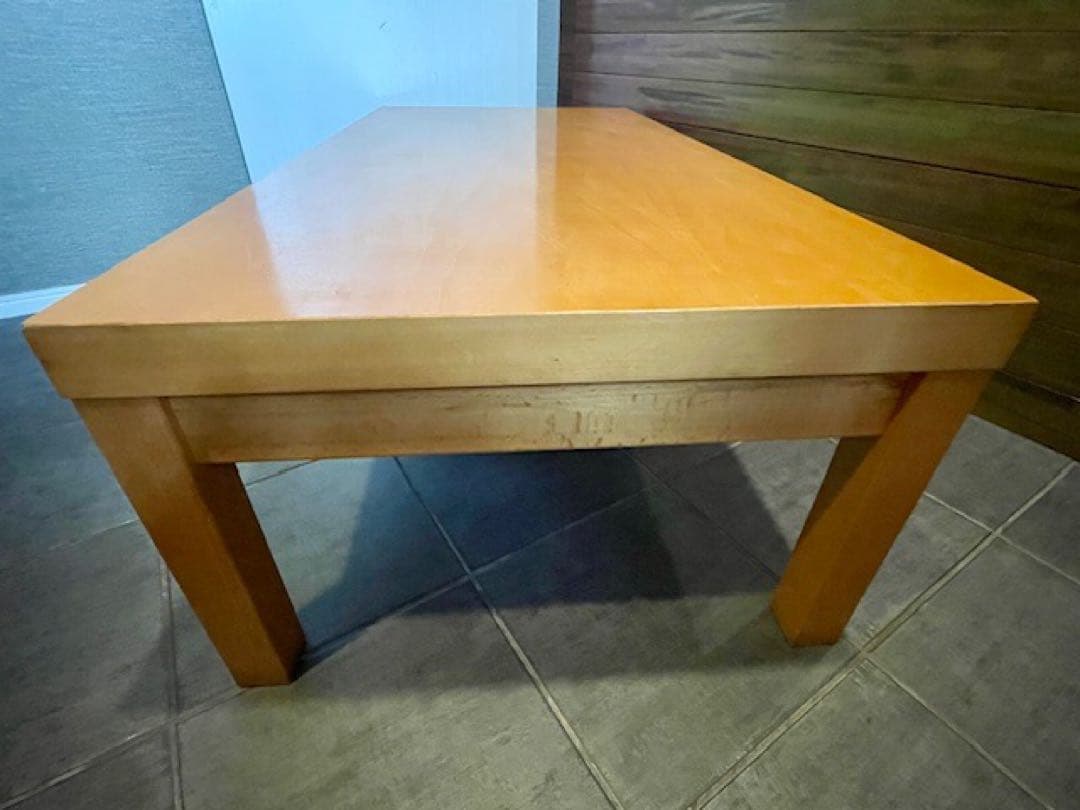 美品■MUJI/無印良品 ブナ/ビーチ材 無垢材 天然木 リビングローテーブル