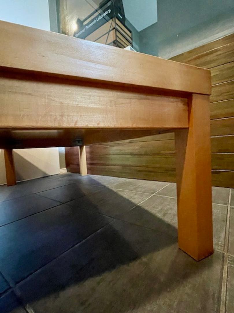 美品■MUJI/無印良品 ブナ/ビーチ材 無垢材 天然木 リビングローテーブル