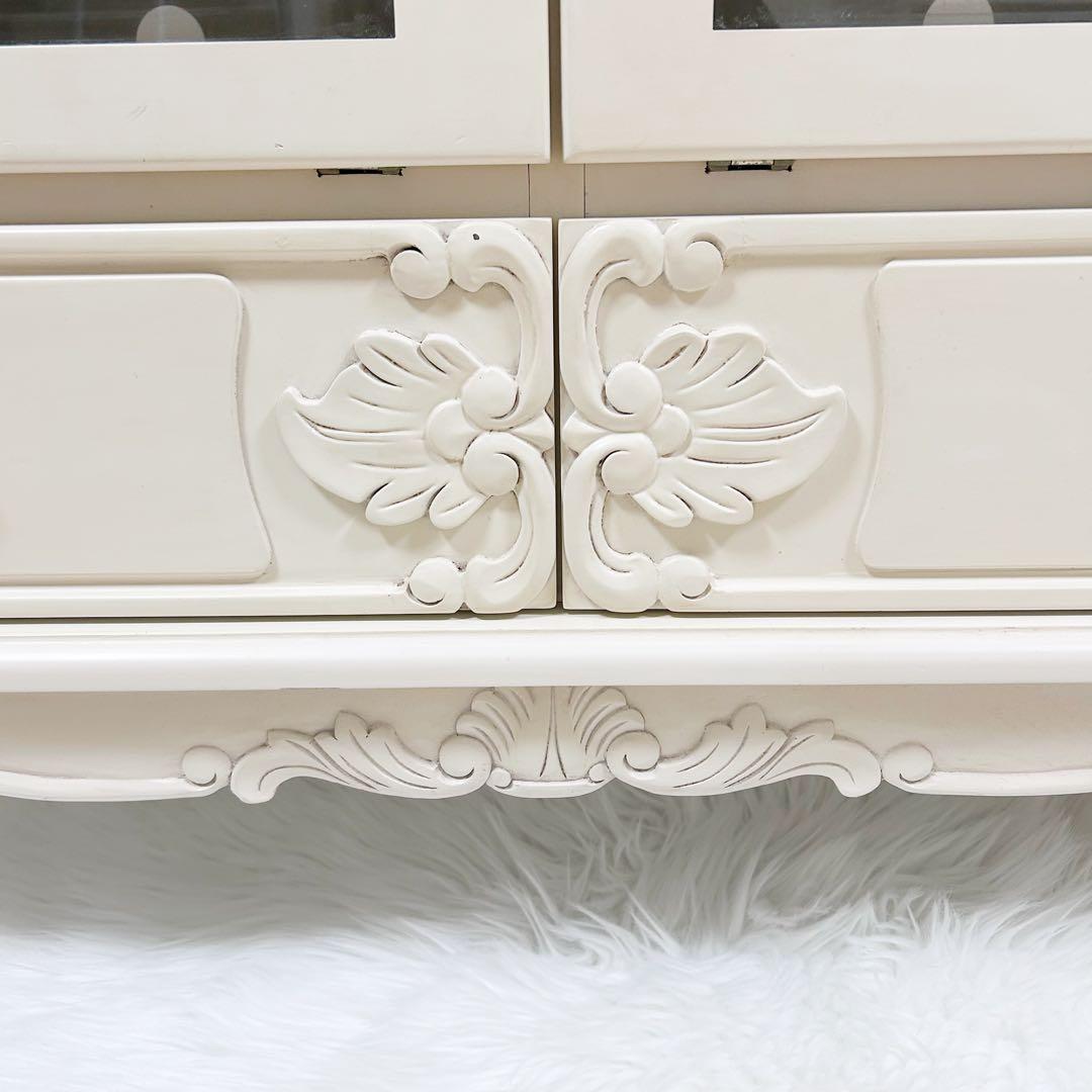 アンティーク 猫脚 テレビ台　クリーム Grace White ロココ調　北欧