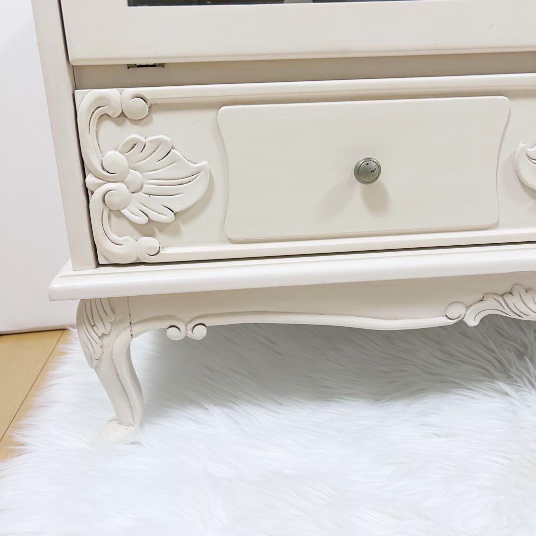 アンティーク 猫脚 テレビ台　クリーム Grace White ロココ調　北欧
