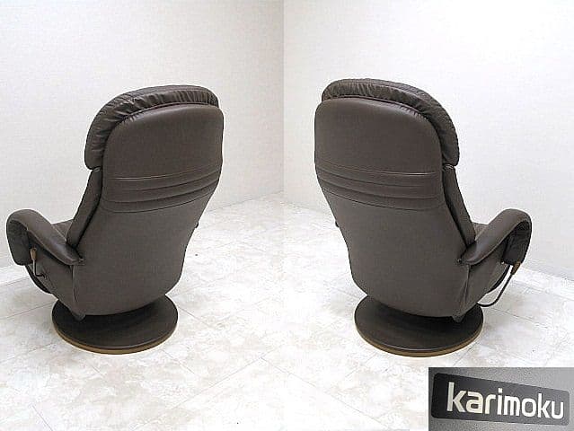カリモク　ハイバック本革リクライニングチェア　　リクライナー　約32万