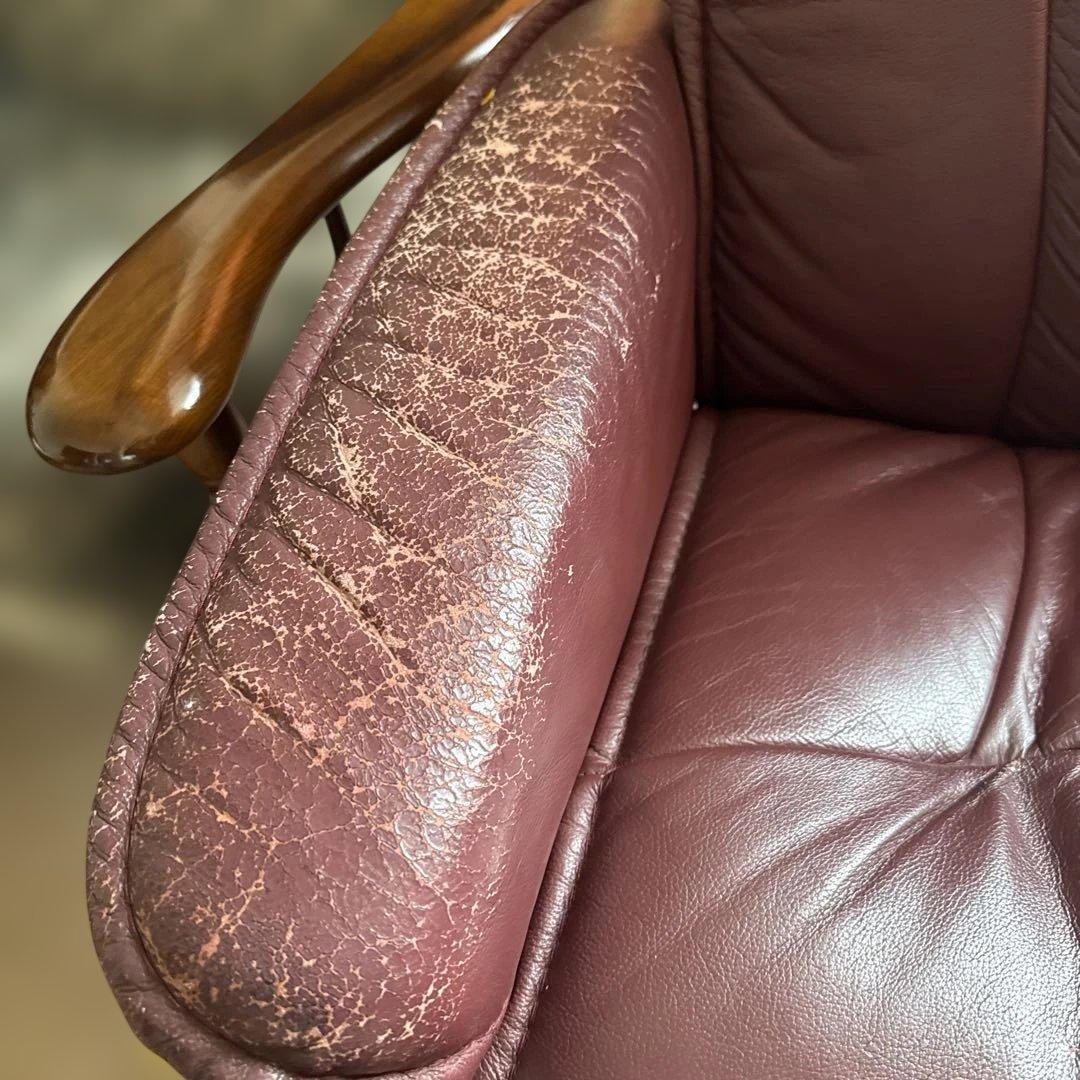 エコーネス ストレスレスチェア オットマン付き 高さ95幅76