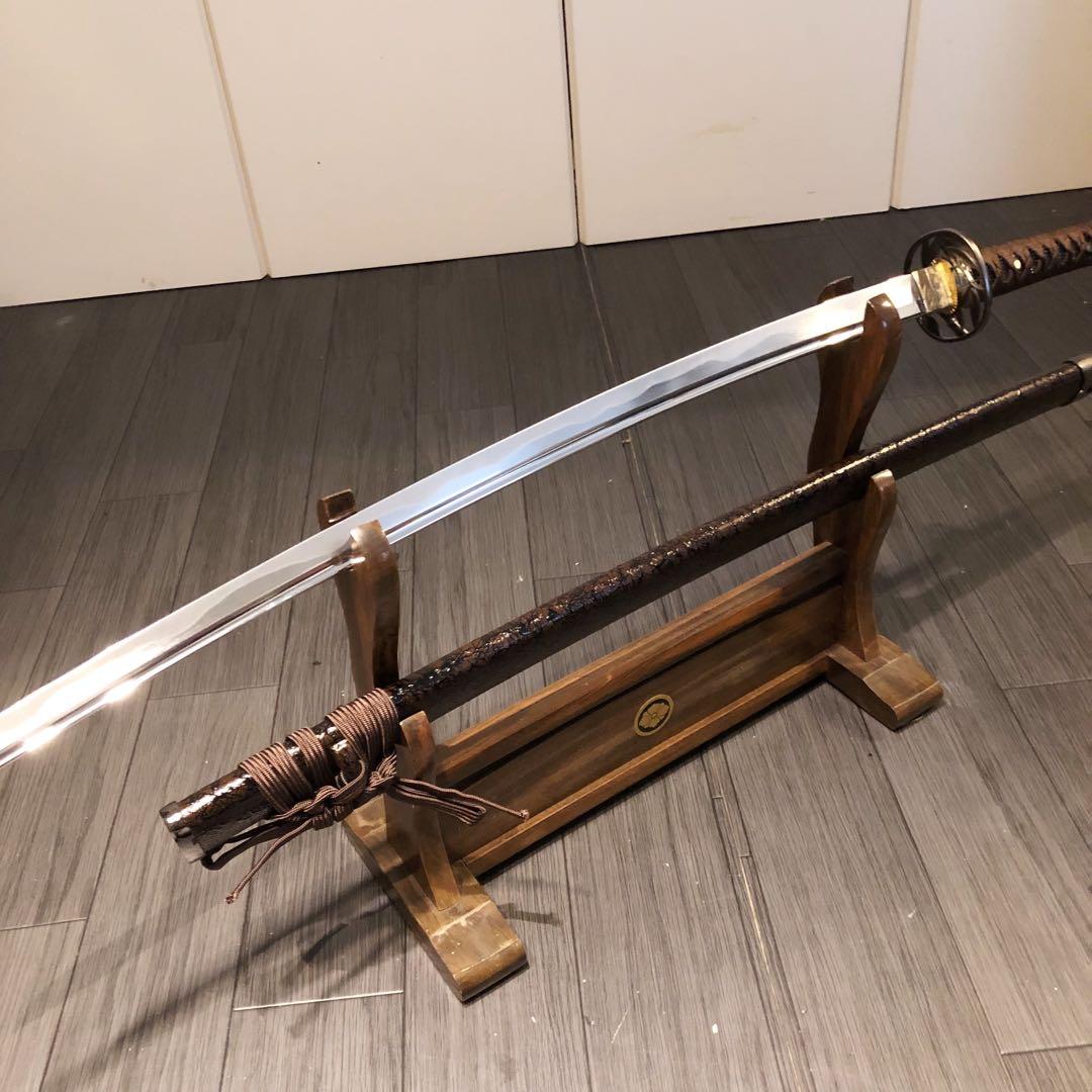 高級模造刀 居合刀 樋入り刀身 茶拵え 亜合金刀身 名刀