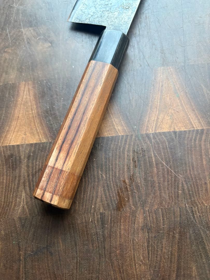 備中打刃物　武田刃物　AS 新見　松水　牛刀　180mm 包丁　青紙スーパー