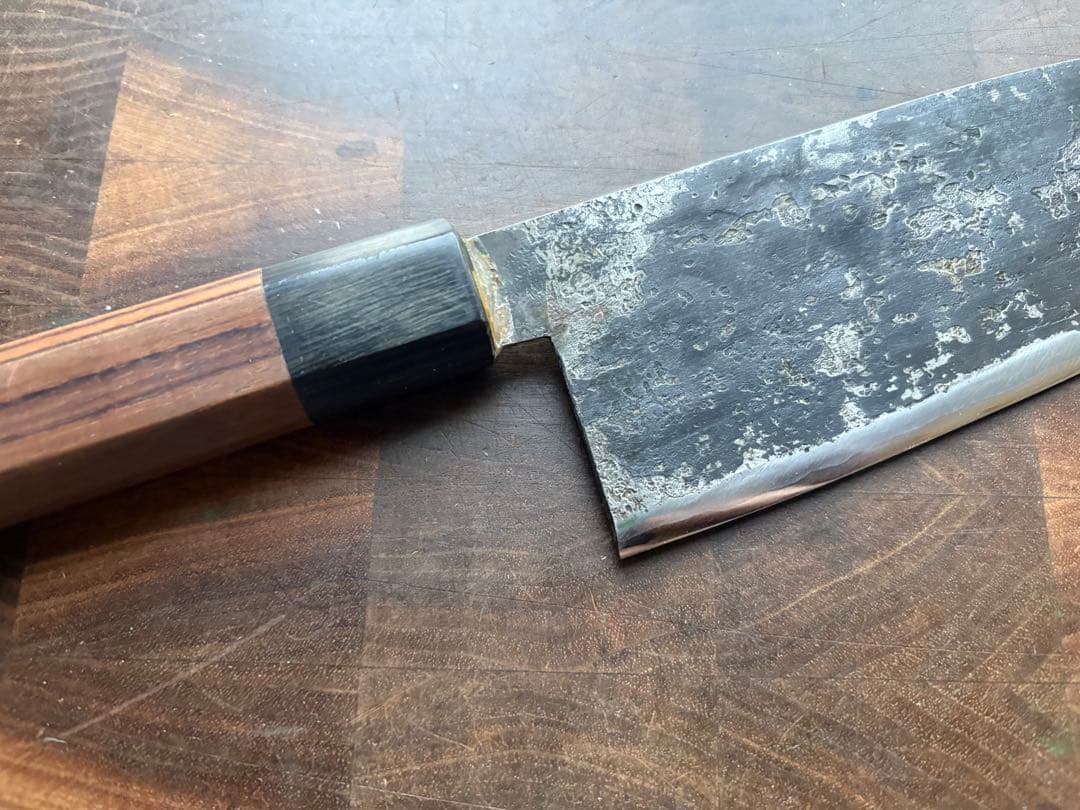 備中打刃物　武田刃物　AS 新見　松水　牛刀　180mm 包丁　青紙スーパー