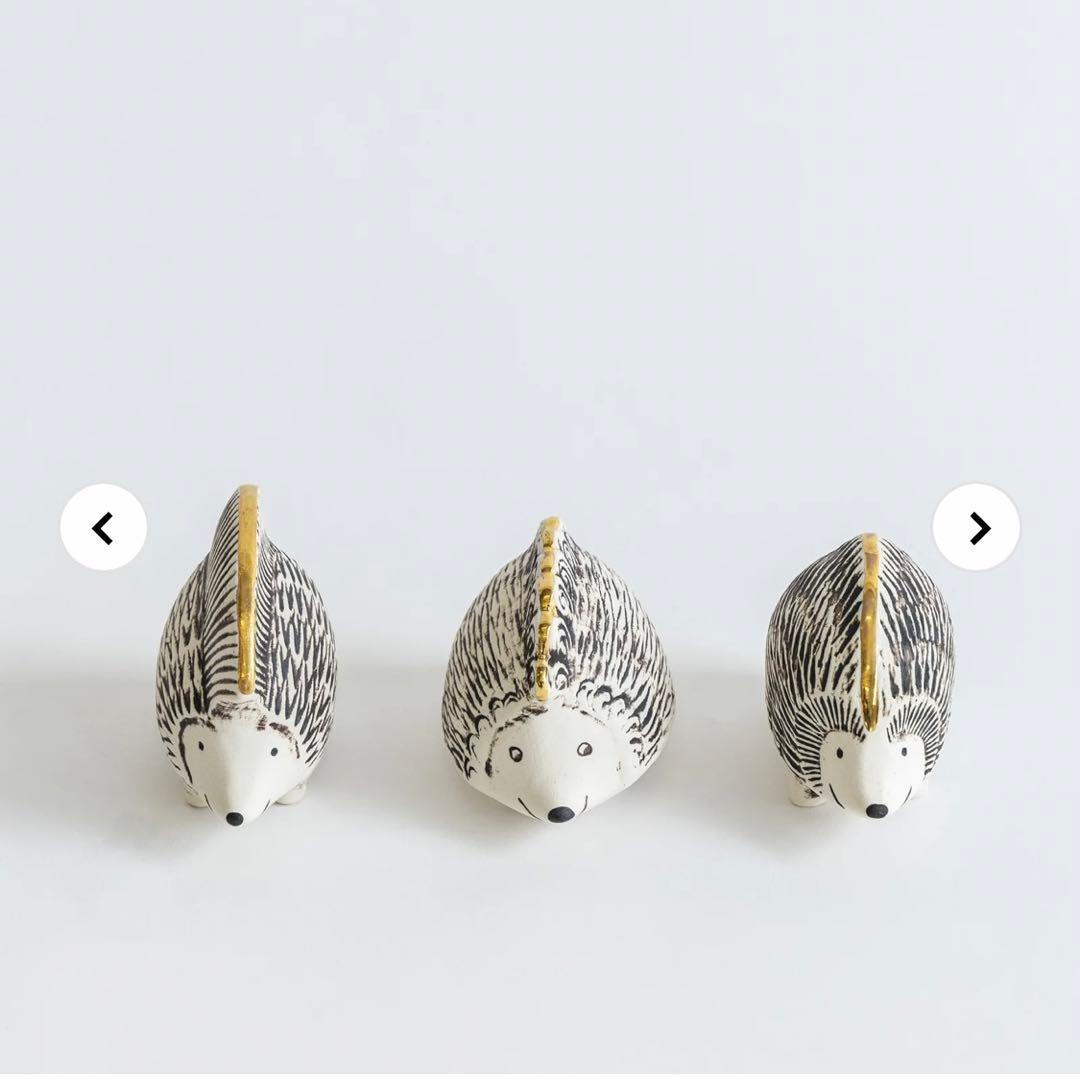 リサラーソン　金のはりねずみ3兄弟セット