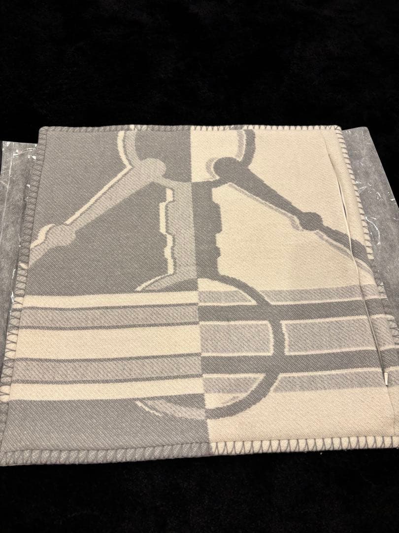 HERMES クッション　タッタソール