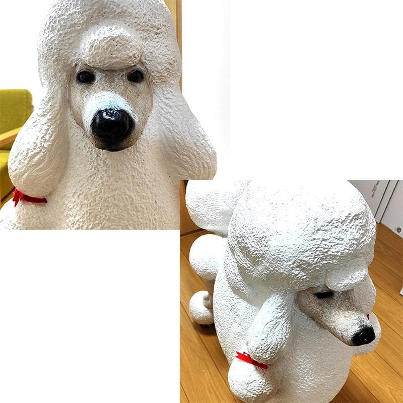 置物 プードル かわいい 大型 フィギュア ヴィンテージ 大きい アンティーク