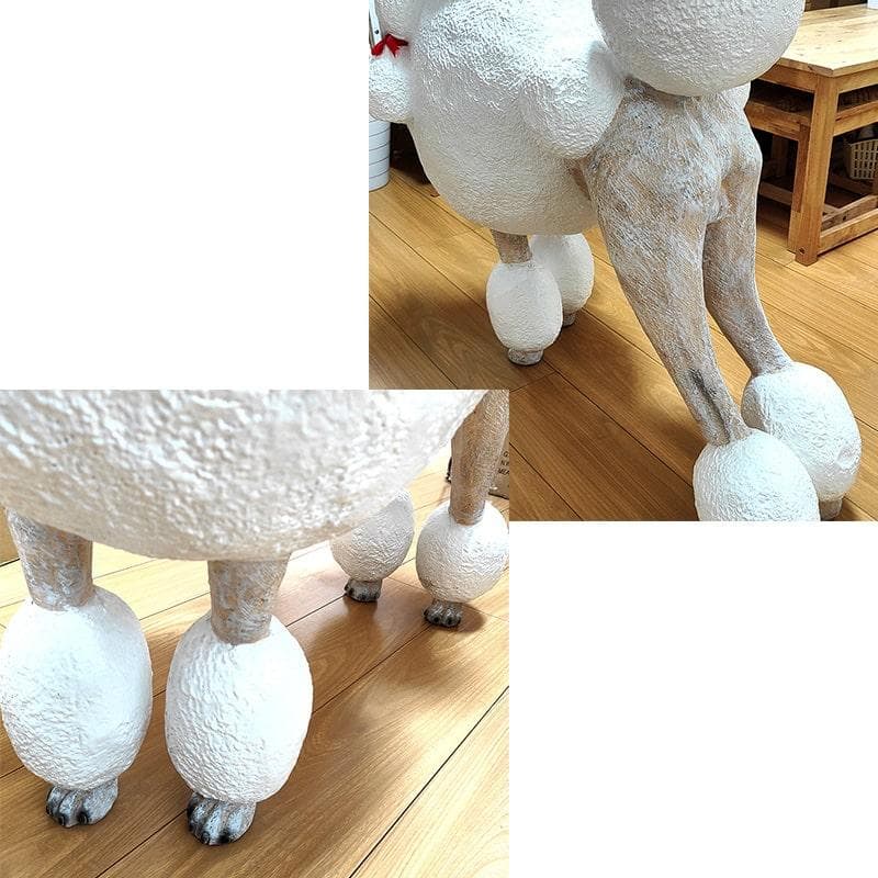 置物 プードル かわいい 大型 フィギュア ヴィンテージ 大きい アンティーク