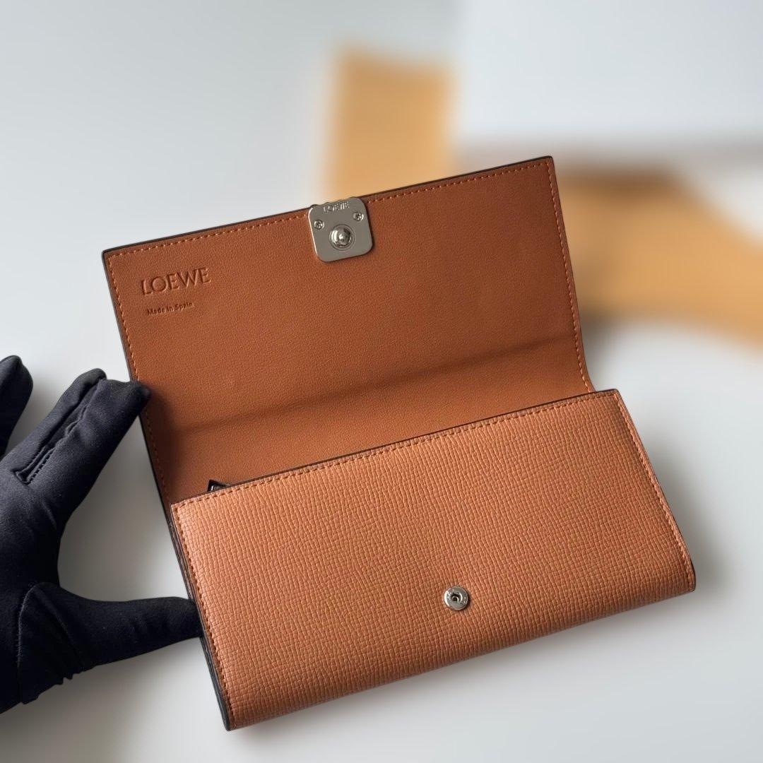 ブラウン 二つ折り財布 vertical