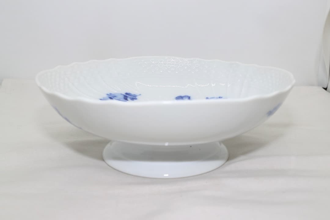 ロイヤル・コペンハーゲン ブルーフラワー 脚付 ケーキディッシュ