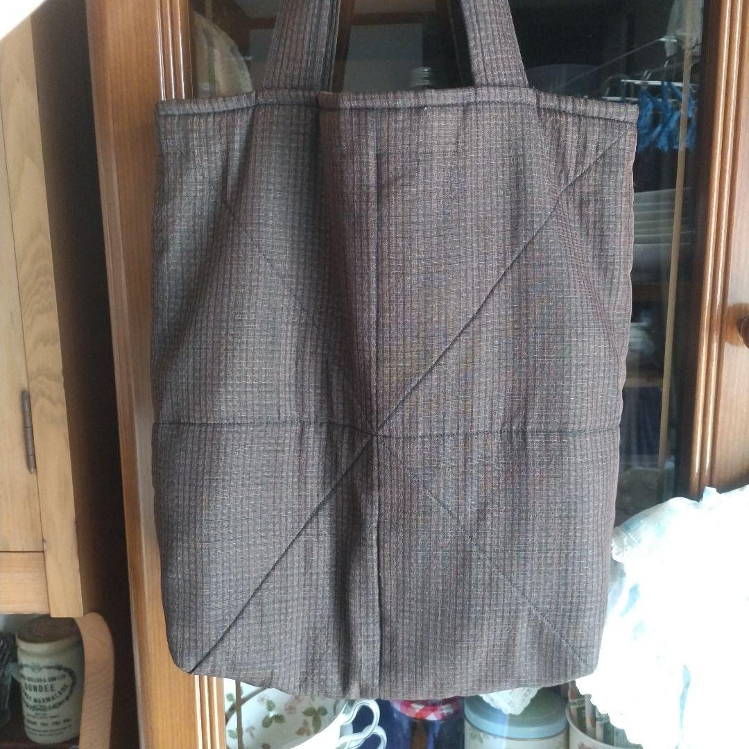 ハンドメイド　バッグ　パッチワークデザイン 　着物　古布